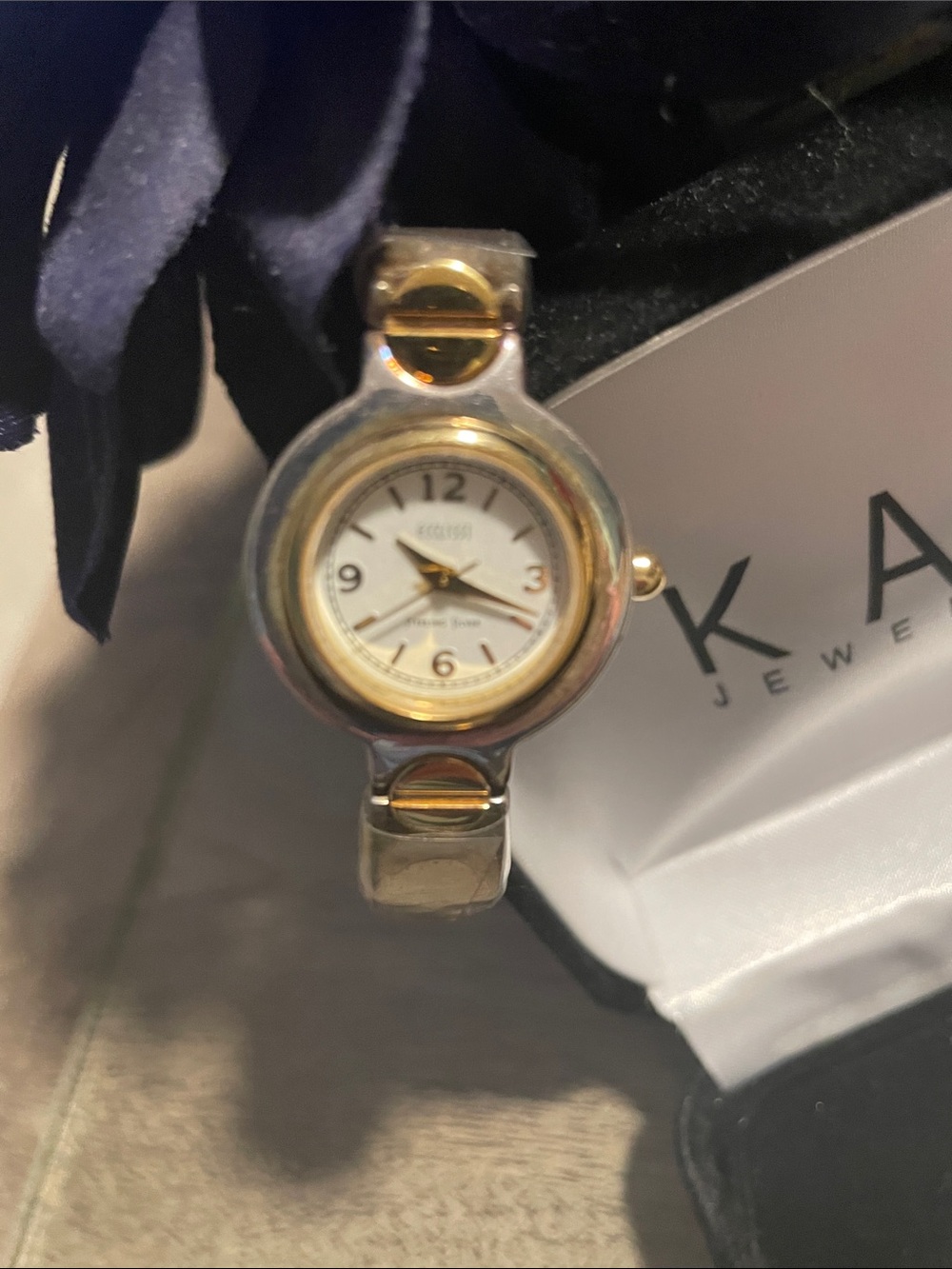Two-Tone Silver and Gold Women’s Bracelet Watch